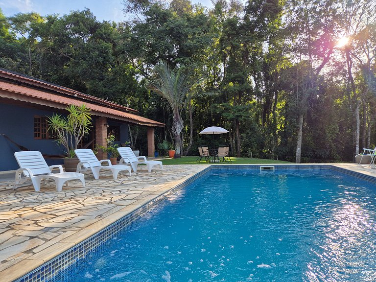 Casa de Campo em Ibiuna em meio à natureza